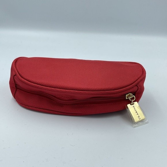 Clarins Cosmetic Red Bags - Picture 2 of 9